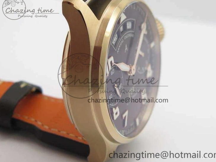 MIROTIME 0510 Popular Big Pilot Real PR IW502706 RG YLF 1:1 Best Edition Brown Dial On Calfskin Strap A 7223